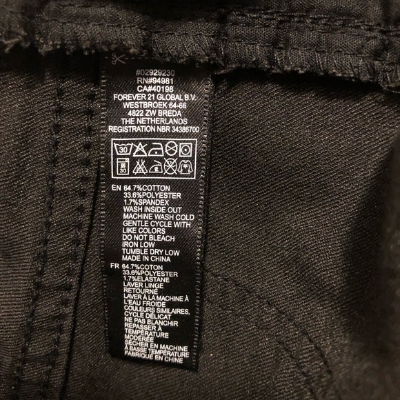 XXI Premium Denim black+gold jacquard skinny jeans - Picture 10 of 10